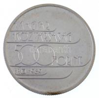 1989. 500Ft Ag "Téli Olimpia-Albertville" T:1- (PP) patina Adamo EM111