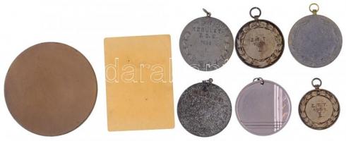 7db-os vegyes sportérem tétel + Vincze Dénes (1914-1972) DN "A Vállalat Kiváló Brigádja" B...