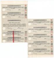 Budapest 1935. "Salgó-Tarjáni Kőszénbánya Részvény-Társulat" huszonöt részvénye egyben öss...