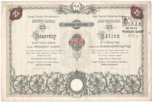 Budapest 1935. "Salgó-Tarjáni Kőszénbánya Részvény-Társulat" huszonöt részvénye egyben öss...