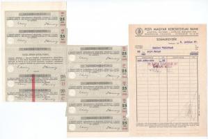 Budapest 1935. "Salgó-Tarjáni Kőszénbánya Részvény-Társulat" huszonöt részvénye egyben öss...