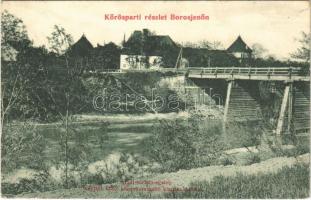 Borosjenő, Borosineu, Ineu; Körös part és híd. Aradi turista egylet / Cris riverside and bridge