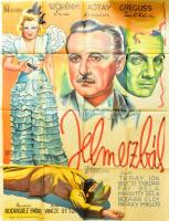 1942 Jelmezbál című film (Ajtay Andor, Bilicsi Tivadar, stb.) plakátja, hajtott, de jó állapotban, 126×95 cm