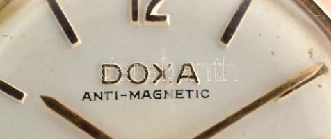 14K arany (Au ) Doxa női karóra kézi felhúzós szerkezettel. Működik, jelzett. br 6,8 g