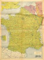 Frankreich - Beilage zu der Sondernummer Frankreich Schuld - Franciaország térképe, 1:650 000, 74,5×54,5 cm