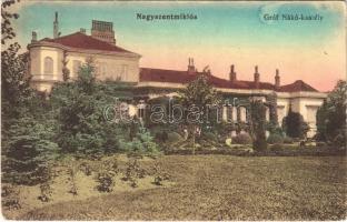 1919 Nagyszentmiklós, Sannicolau Mare; Gróf Nákó kastély / castle (fl)