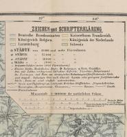 1870 Kriegs-Karte, Verlag von Eduard Hallberger, szakadásokkal, 78×59 cm