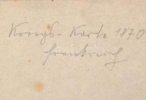 1870 Kriegs-Karte, Verlag von Eduard Hallberger, szakadásokkal, 78×59 cm