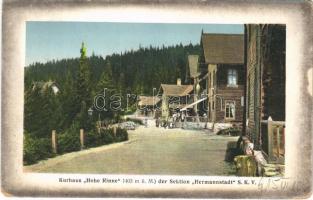 1915 Szebenjuharos, Hohe Rinne, Paltinis; nyaralók / Kurhaus Hohe Rinne der Sektion Hermannstadt SKV / villas (EK)