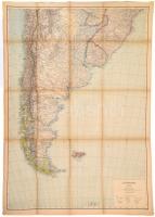 Südamerika, Südblatt, 1:4 000 000, Justus Perthes Gotha, 77,5×107 cm