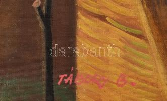 Tábory B. jelzéssel: Vihar előtt. Olaj, vászon. Sérült (több helyen lyukas). 50x69 cm