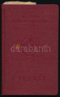 1959-1961 Magyar Népköztársaság fényképes útlevele, benne számos bejegyzéssel, francia, svájci, és n...