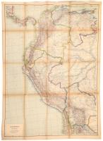 Süamerika, Nordwestblatt, 1:5 000 000, Justus Perthes Gotha, 107×77 cm