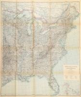 Vereinigte Staaten von Nordamerika, Ostblatt, 1:3 000 000, Justus Perthes Gotha, 101×83 cm