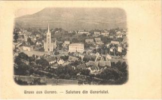 1912 Guraró, Auendorf, Gura Raului; látkép, Román ortodox templom / general view, Romanian Orthodox church (fl)