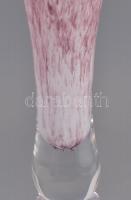 Tölcsérvirág váza. Több rétegű, formába öntött, anyagában színezett. Hibátlan. 32 cm,