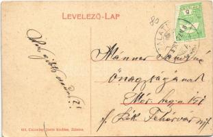 1914 Zalatna, Zlatna; Csizmásy-féle ház. 444. Csizmásy János saját kiadása / shop, street view (EK)