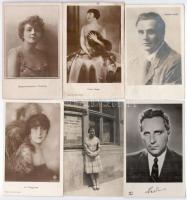 100 db RÉGI motívum képeslap: színészek aláírásokkal is / 100 pre-1945 motive postcards: actors and ...