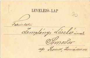 Temesvár, Timisoara; Gyárváros, Jókai Mór utca, zsinagóga. Lichtdr. u. Verlag v. Louis Koch / Vorsta...