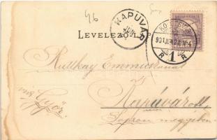 1901 Kolozsvár, Cluj; Fellegvár, Kis-Szamos mellett. Kováts P. Fiai 74. sz. / Cetatuia, Somesul Mic ...