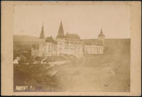 cca 1880 Vajdahunyadi vár, keményhátú fotó Logner műterméből, 11×16 cm, / Castelul Huniazilor