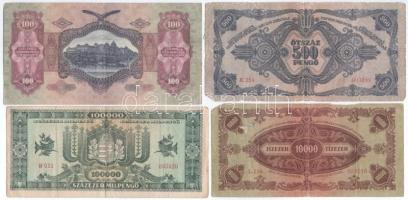 Vegyes 8db-os pengő bankjegy tétel T:III,III-