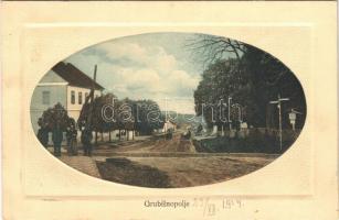1914 Grobosinc, Grubisnopolje, Grubisno Polje; utca / street view