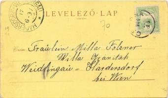 1900 Csorna, Szent István tér, Pályaudvar, vasútállomás, Sugár lak, villa. Martincsevics kiadása. Ar...