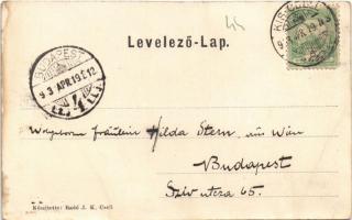 1903 Kiscell, Celldömölk; Fő tér. Radó J. kiadása (r)