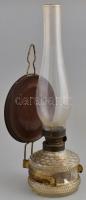 Üveg testű petróleum lámpa 31 cm