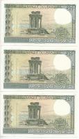 Libanon 1988. 250L (3x) T:I,I- egyik bankjegy szélén gyűrődés
Lebanon 1988. 250 Livres (3x) C:UNC,A...