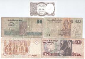 Egyiptom 1971-2018. 5p-10Ł (5xklf) T:II-III
Egypt 1971-2018. 5 Piastres -10 Pounds (5xdiff) C:XF-F