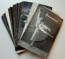 1951-1956 Táncművészet folyóirat 19 db száma