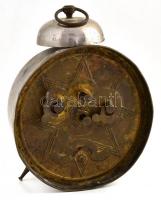 Nasser testvérek, Ujpest jelzésű Junghans vekker. Működő állapotban m: 17 cm