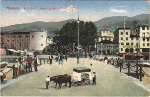 Funchal (Madeira), Avenida Gonsalves Zarco, Diário de Notícias / street, newspapers office