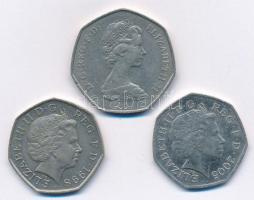 Nagy-Britannia 1973. 50p Cu-Ni "Belépés az Európai Gazdasági Közösségbe" + 1998. 50p Cu-Ni...
