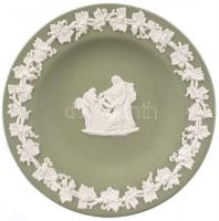 Wedgewood tálka. Biszkvit porcelán, festett, jelzett, hibátlan, eredeti dobozában d: 11 cm