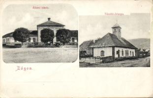 Zágon fire station, school