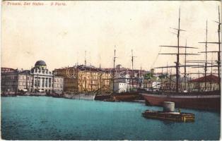Trieste, Trieszt; Der Hafen / il porto / port (EK)