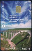 2001 Hidak Bloukrans River Bridge telefonkártya, 2000 példányos, jó állapotban