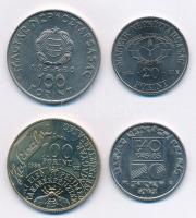 1980. 100Ft Cu-Ni "Szovjet-magyar közös űrrepülés" + 1984. 20Ft Cu-Ni "Védd az erdőt&...