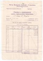 1915-1920. Adria Biztosító Társulat életbiztosítási kötvény melléklete és fejléces elszámoló levele + 1925. Fonciére Általános Biztosító Intézet tűzbiztosítási kötvénye