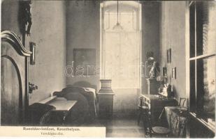 1913 Keszthely, Ranolder intézet belső, vendégszoba. Mérei 10.