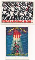 10 db MODERN használatlan propaganda motívum képeslap / 10 modern unused propaganda motive postcards