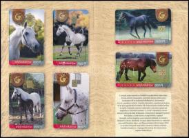 Lovak telefonkártya sorozat dísztokban, benne 2000 példányos ritkaság, 6 db klf telefonkártya