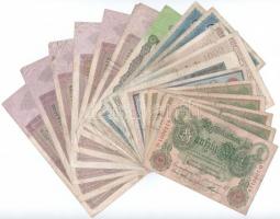 Vegyes 90db-os osztrák-magyar, német, román, lengyel bankjegy tétel T:III,III-
Mixed 90pcs of Austr...