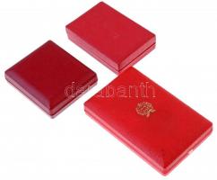 ~1960-1970. "Munkásőr" Br kitüntetés, szalagon, miniatűrrel szalagsávon, eredeti tokban + ...