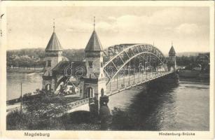 1928 Magdeburg, Hindenburg Brücke / bridge (EK)