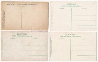 4 db RÉGI használatlan képeslap: kínai kivégzések, lefejezések / 4 pre-1945 unused Chinese postcards...