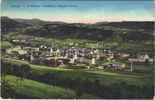 1917 Ústí nad Labem, Aussig; Prödlitzer Stadtteil, Fabriksviertel / factory (EB)